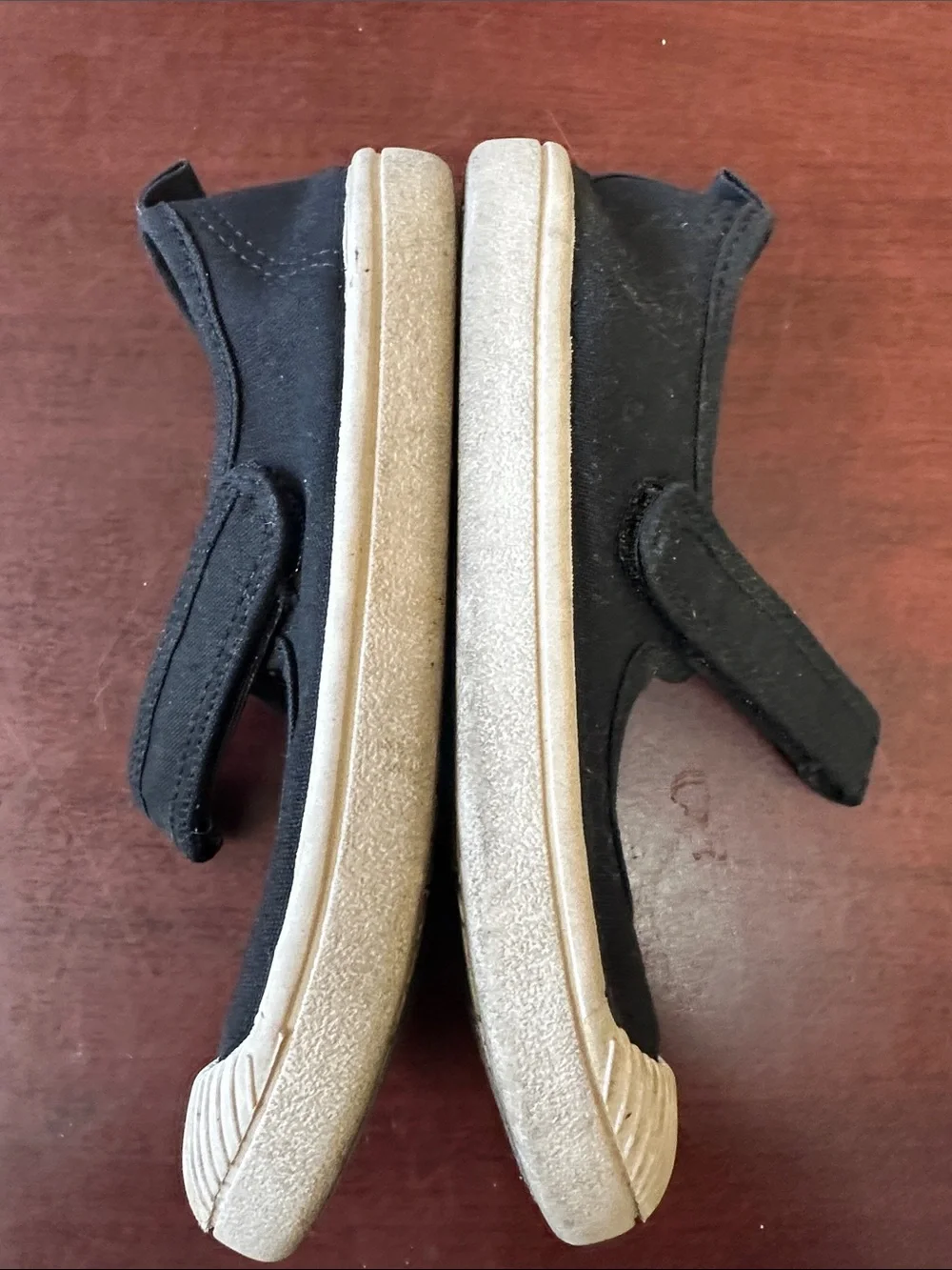 ##195, Size 12, Cat & Jack Black Mary Jane Canvas Shoes
